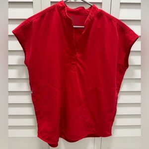 Figs Rafaela Pop Red scrub top